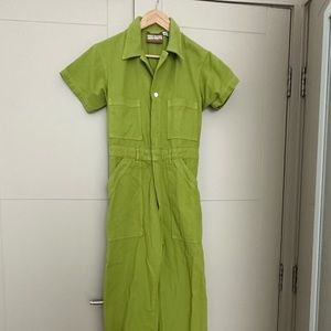 Lime green jumpsuit by Big Bud Press